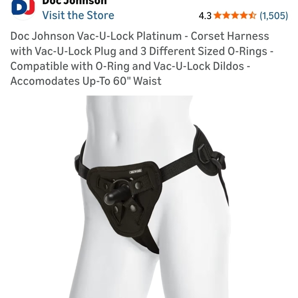 Black Corset Harness